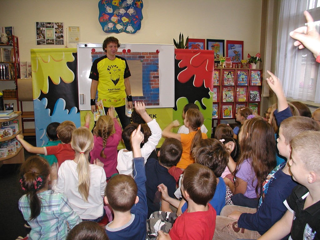 Adolf Dudek v Městské knihovně Kraslice