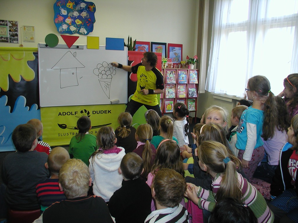 Adolf Dudek v Městské knihovně Kraslice