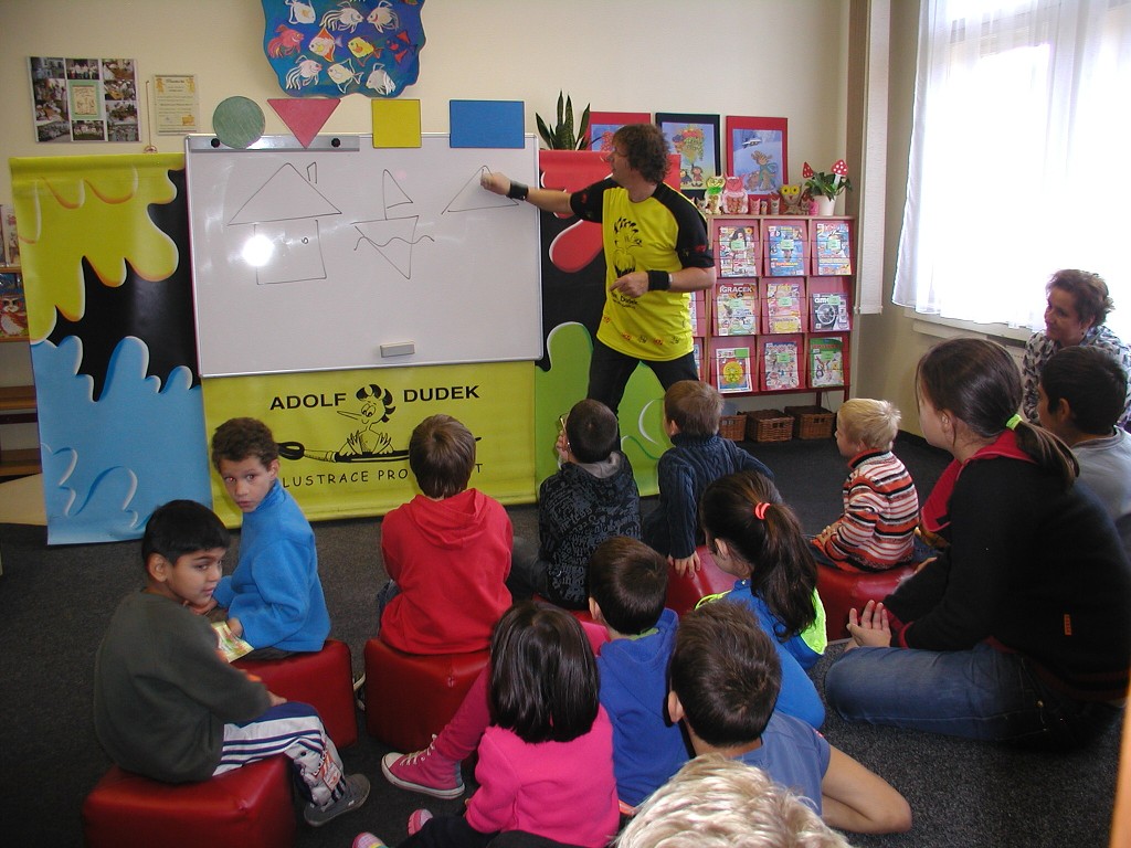 Adolf Dudek v Městské knihovně Kraslice