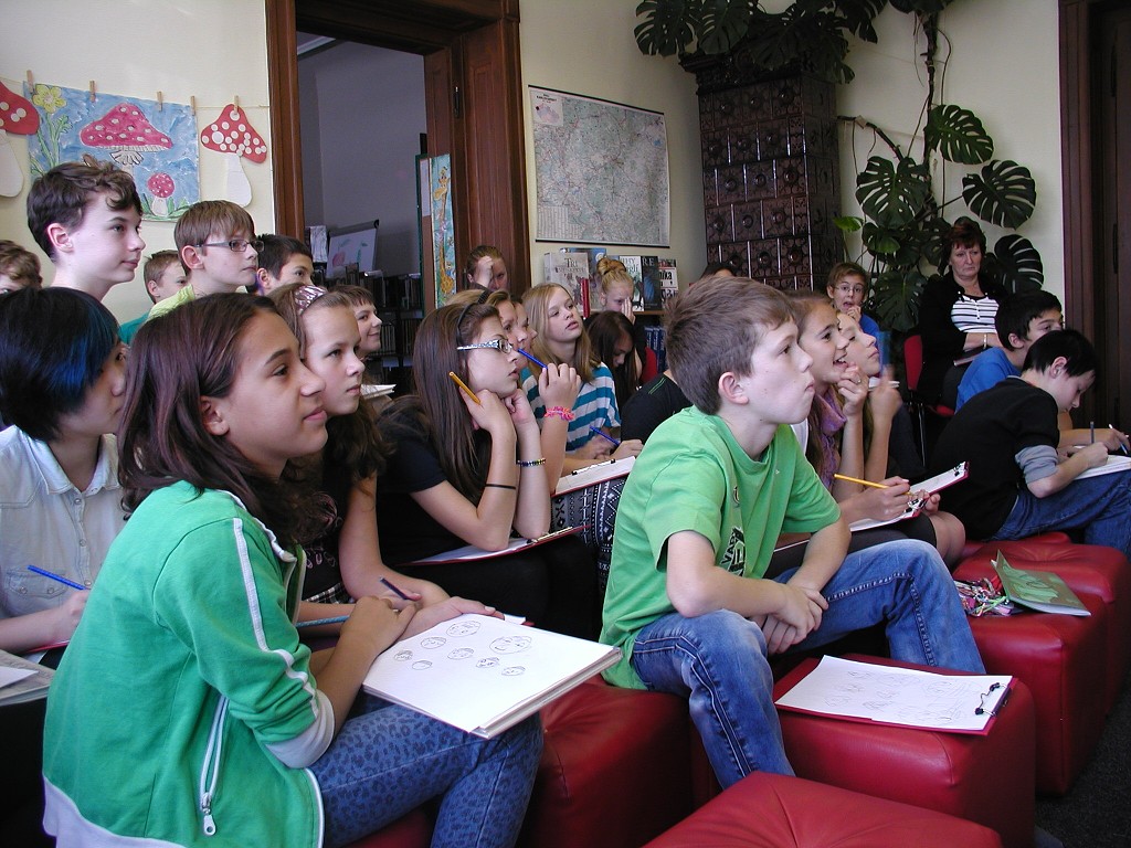 Adolf Dudek v Městské knihovně Kraslice