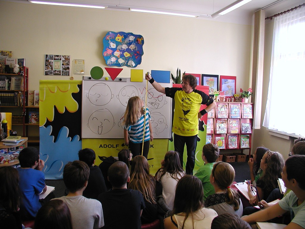 Adolf Dudek v Městské knihovně Kraslice