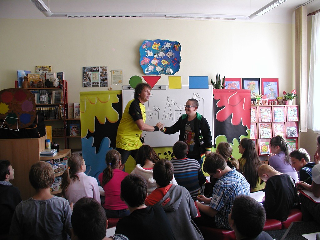 Adolf Dudek v Městské knihovně Kraslice