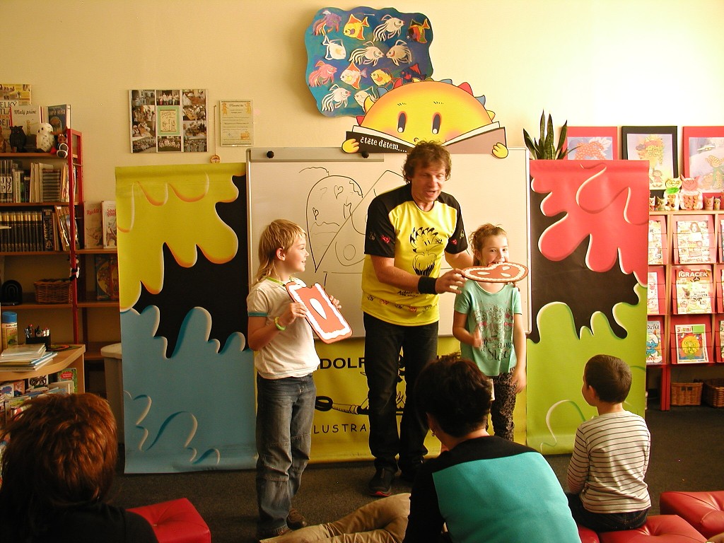 Adolf Dudek v Městské knihovně Kraslice