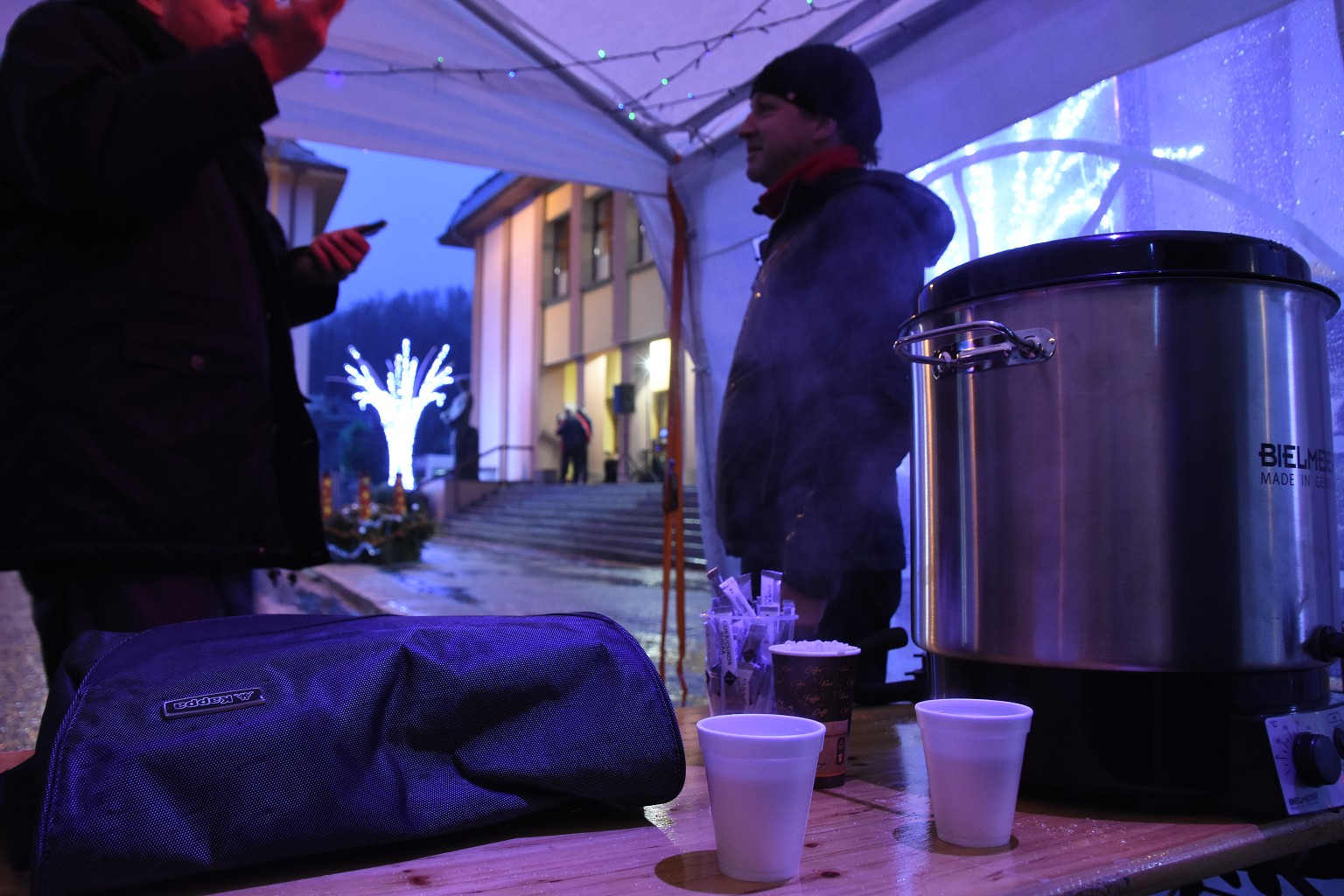 Rosvěcení vánočního stromu