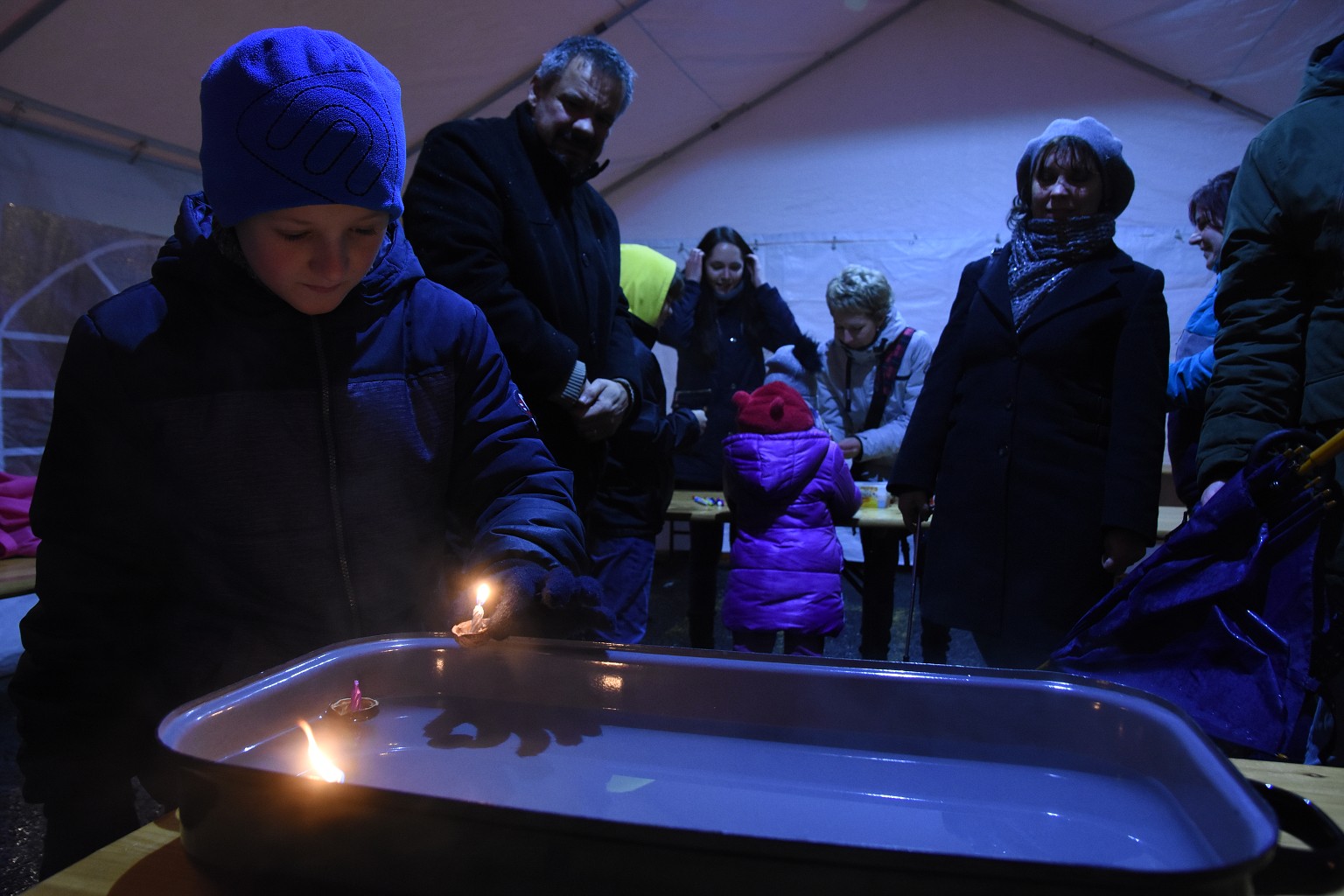 Rosvěcení vánočního stromu