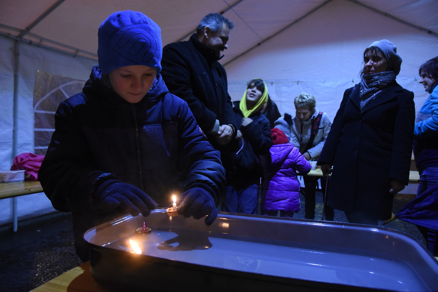 Rosvěcení vánočního stromu