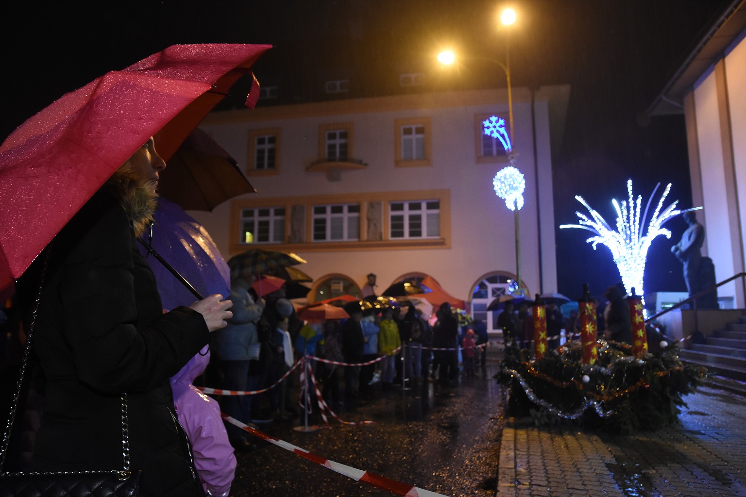 Rosvěcení vánočního stromu