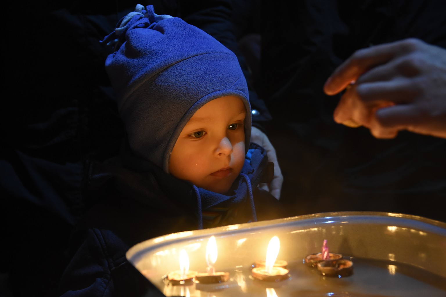 Rosvěcení vánočního stromu