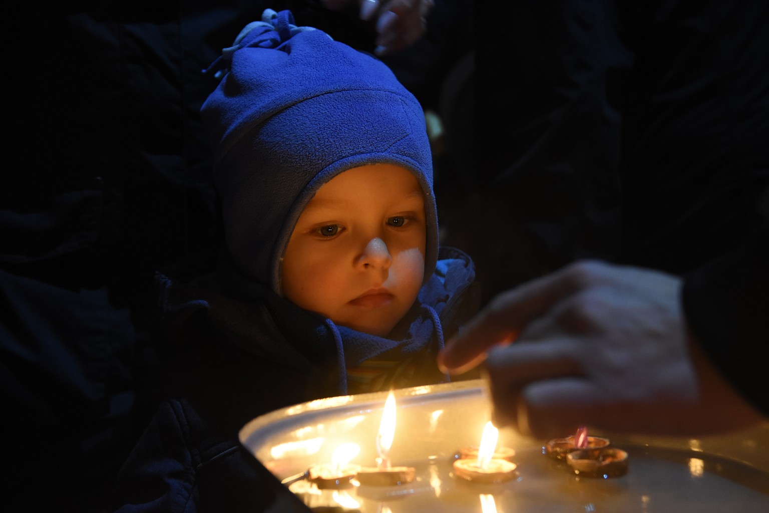 Rosvěcení vánočního stromu