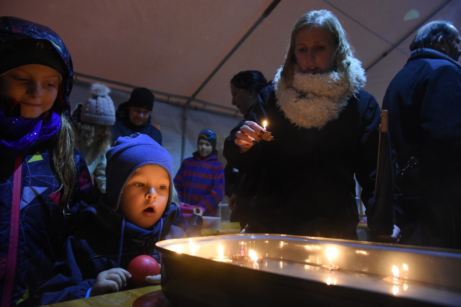 Rosvěcení vánočního stromu