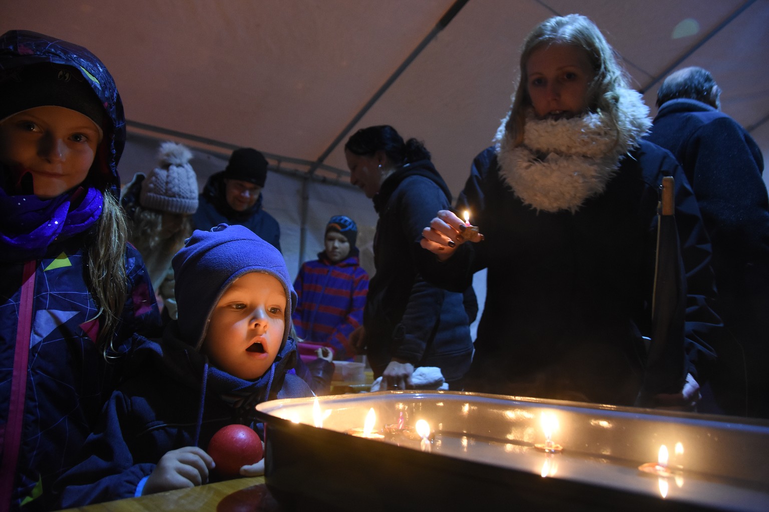 Rosvěcení vánočního stromu