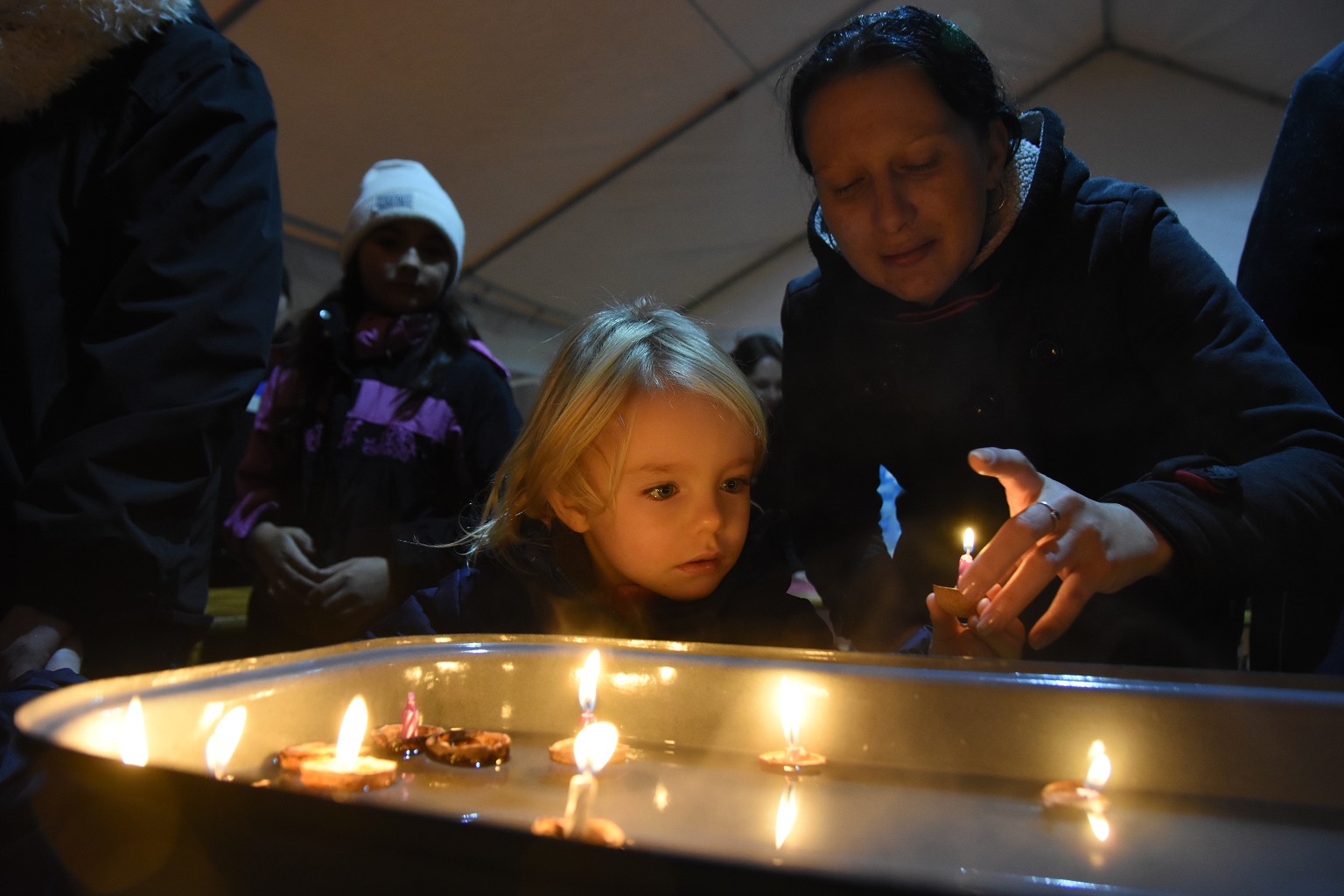 Rosvěcení vánočního stromu