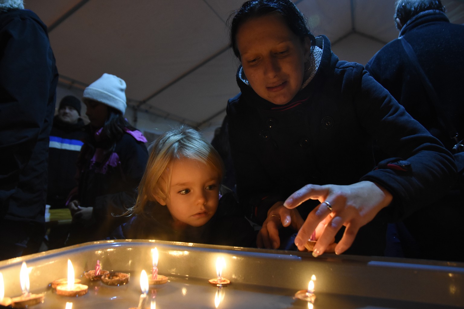 Rosvěcení vánočního stromu