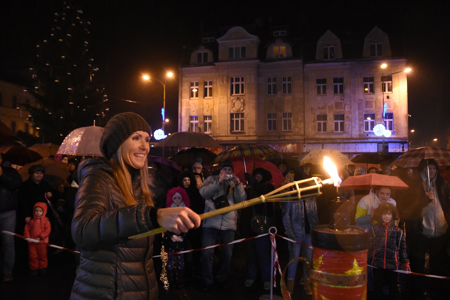 Rosvěcení vánočního stromu