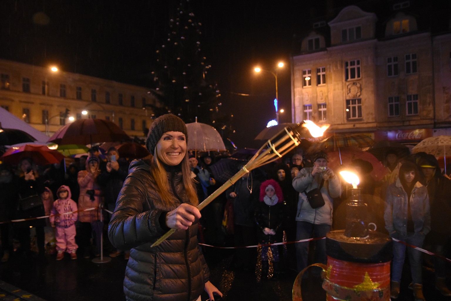 Rosvěcení vánočního stromu