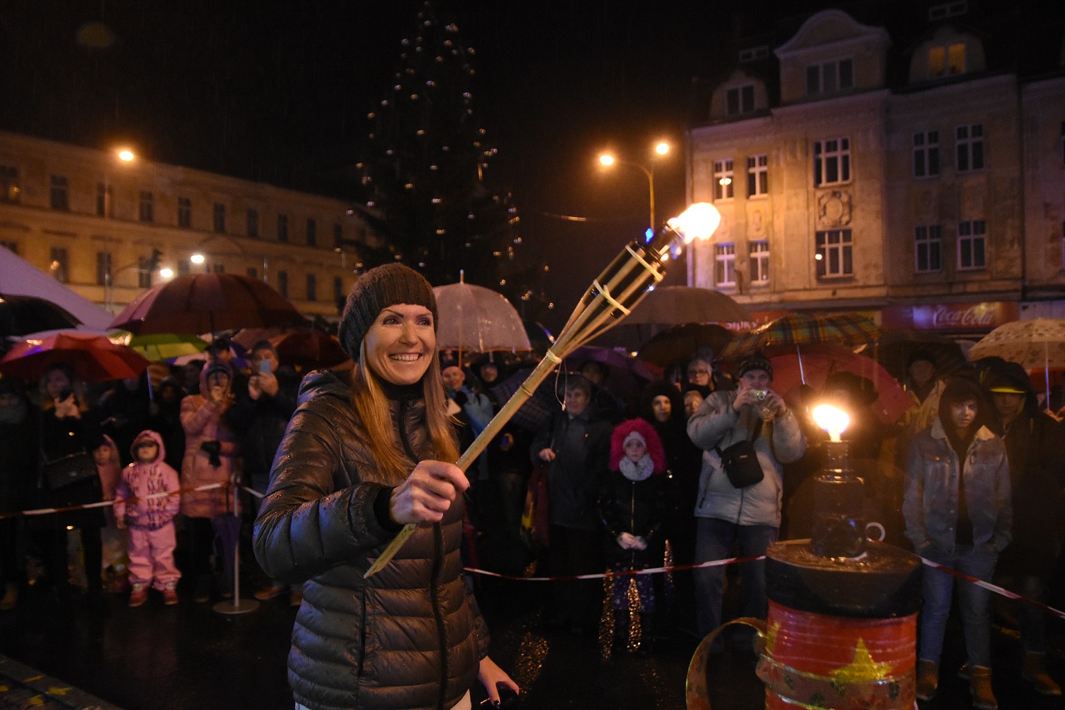 Rosvěcení vánočního stromu