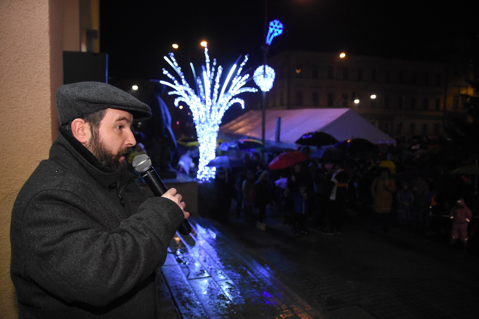 Rosvěcení vánočního stromu