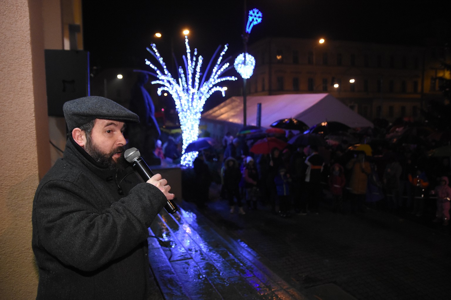 Rosvěcení vánočního stromu