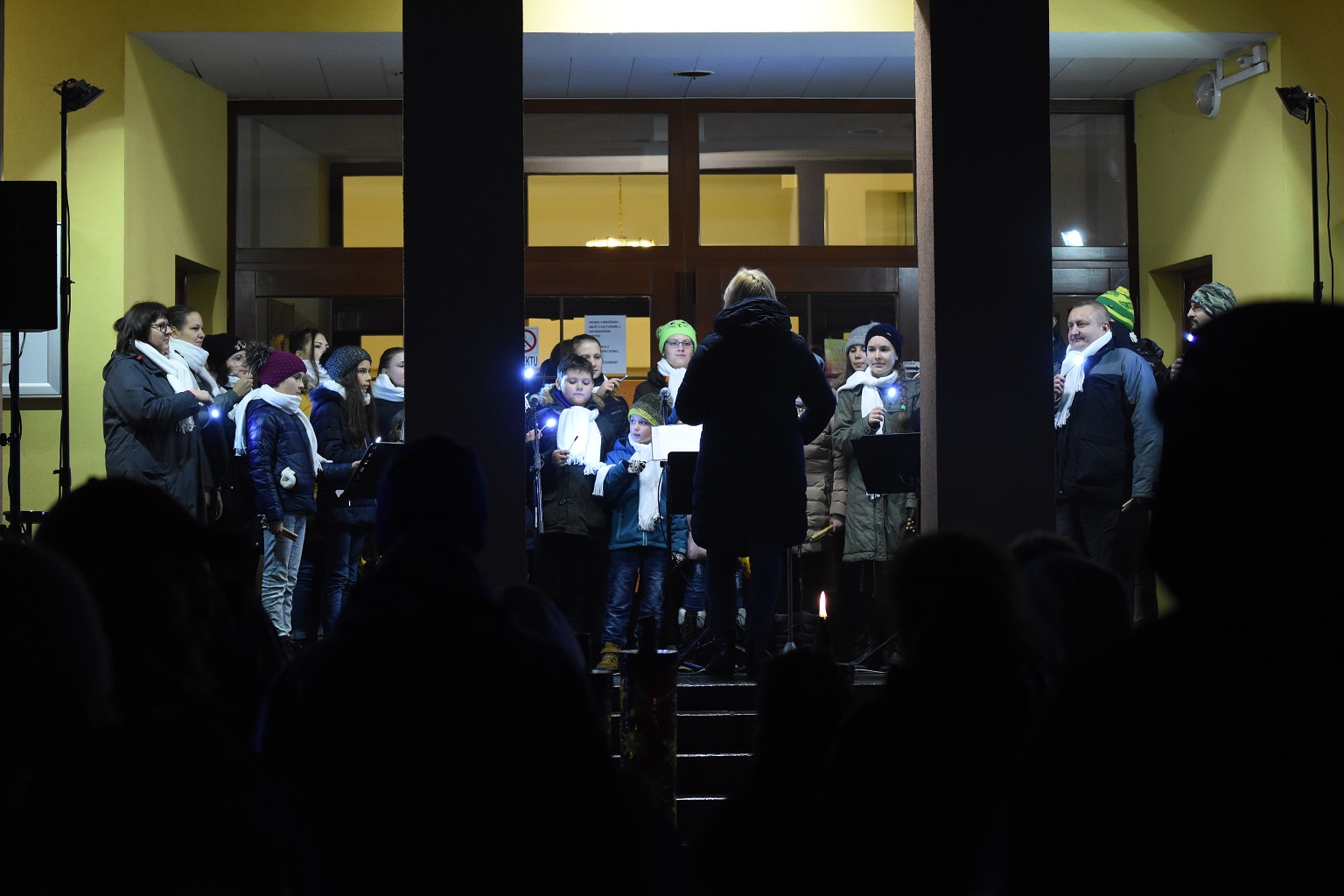 Rosvěcení vánočního stromu