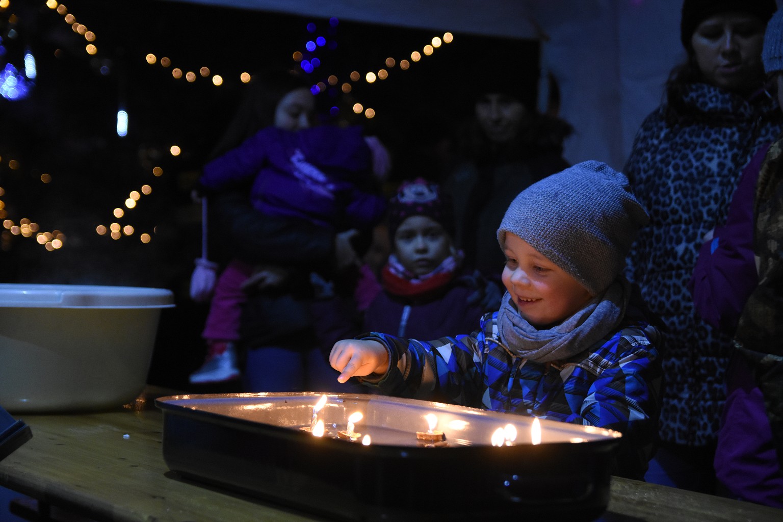 Rosvěcení vánočního stromu