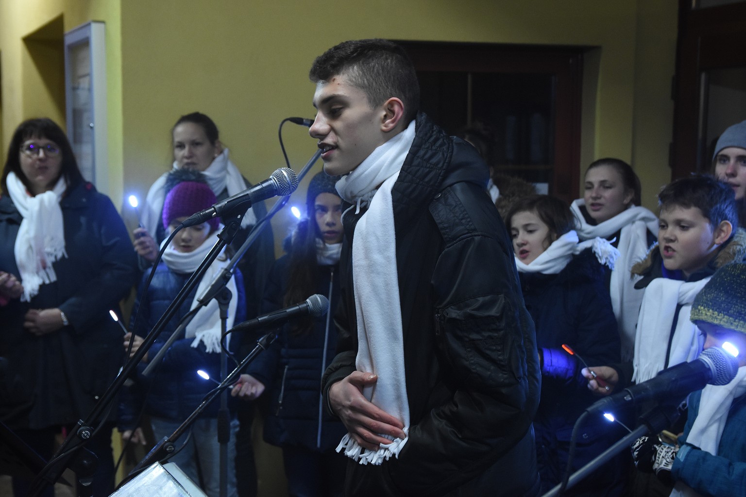 Rosvěcení vánočního stromu