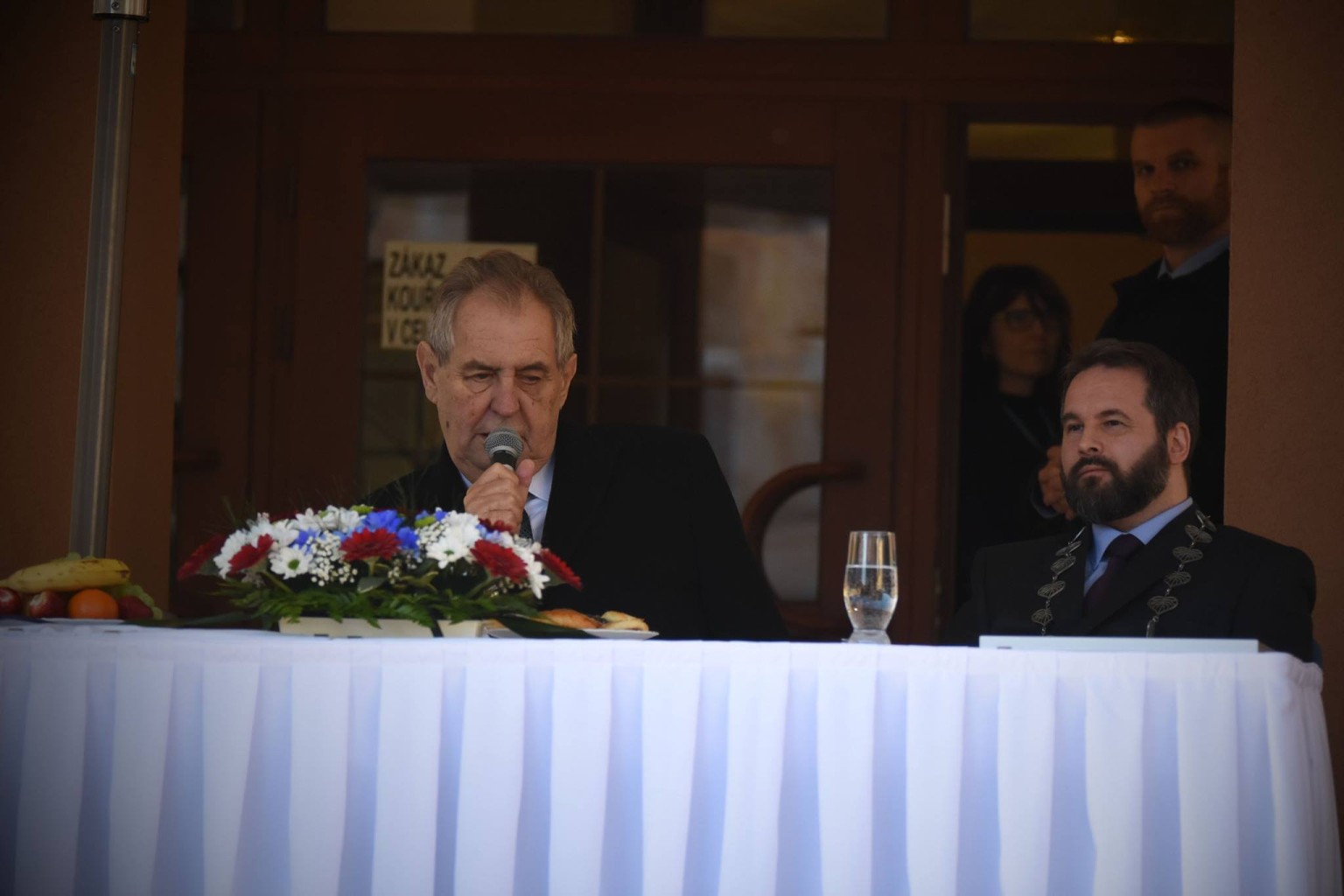 Návstěva Kraslic prezidentem Milošem Zemanem