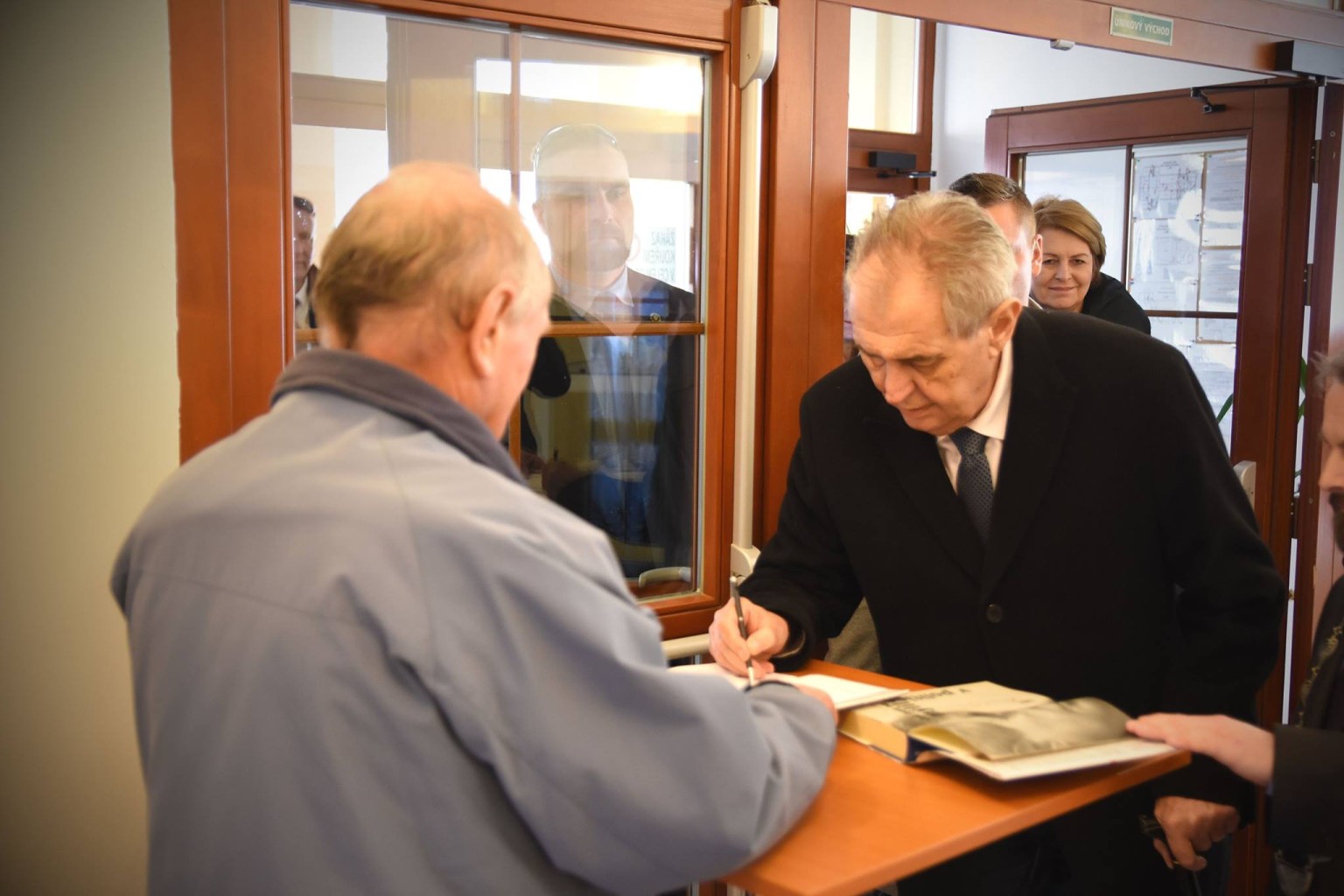 Návstěva Kraslic prezidentem Milošem Zemanem