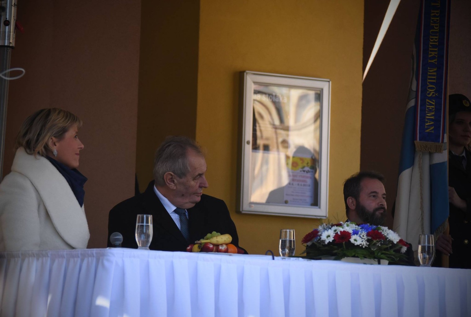 Návstěva Kraslic prezidentem Milošem Zemanem