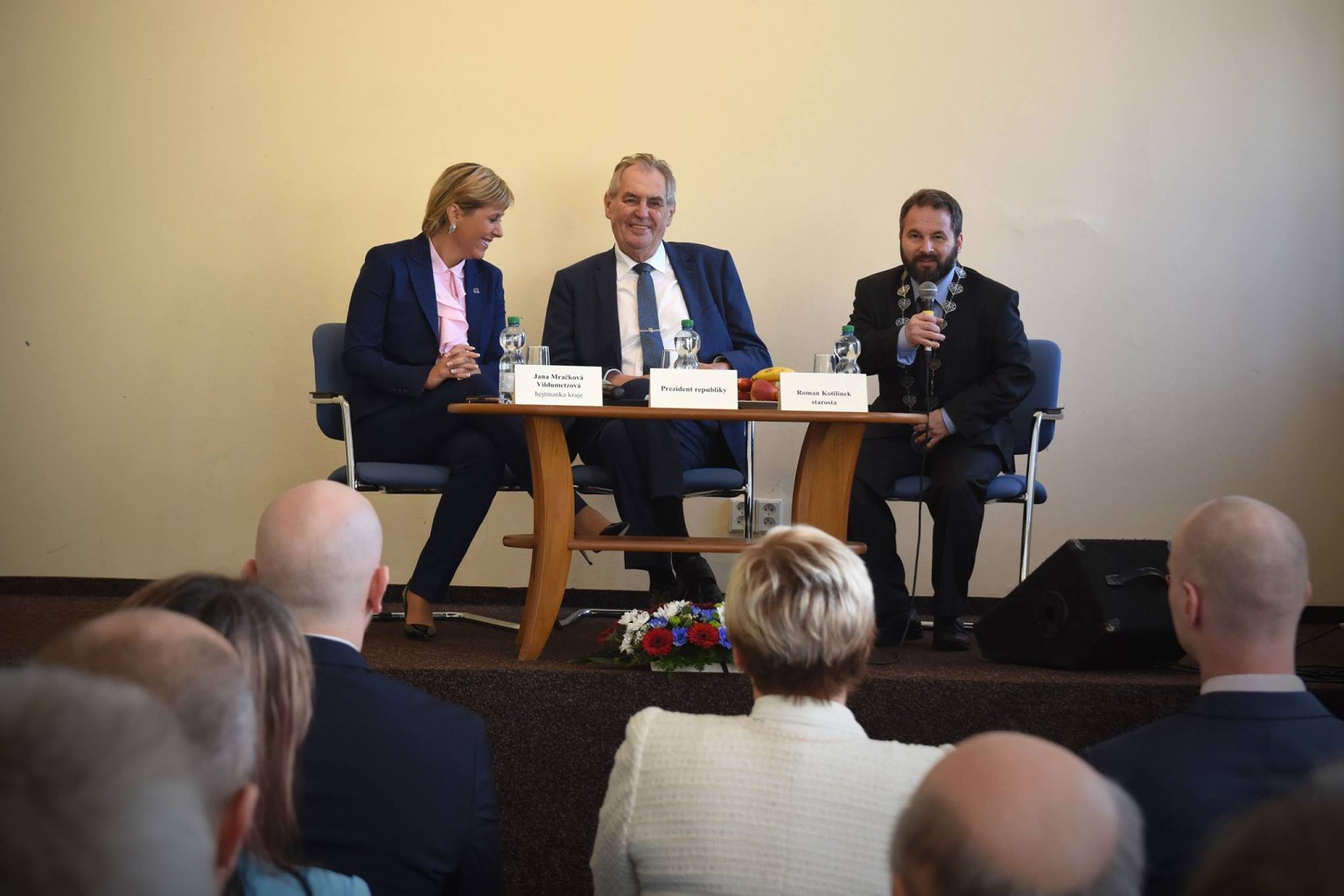 Návstěva Kraslic prezidentem Milošem Zemanem