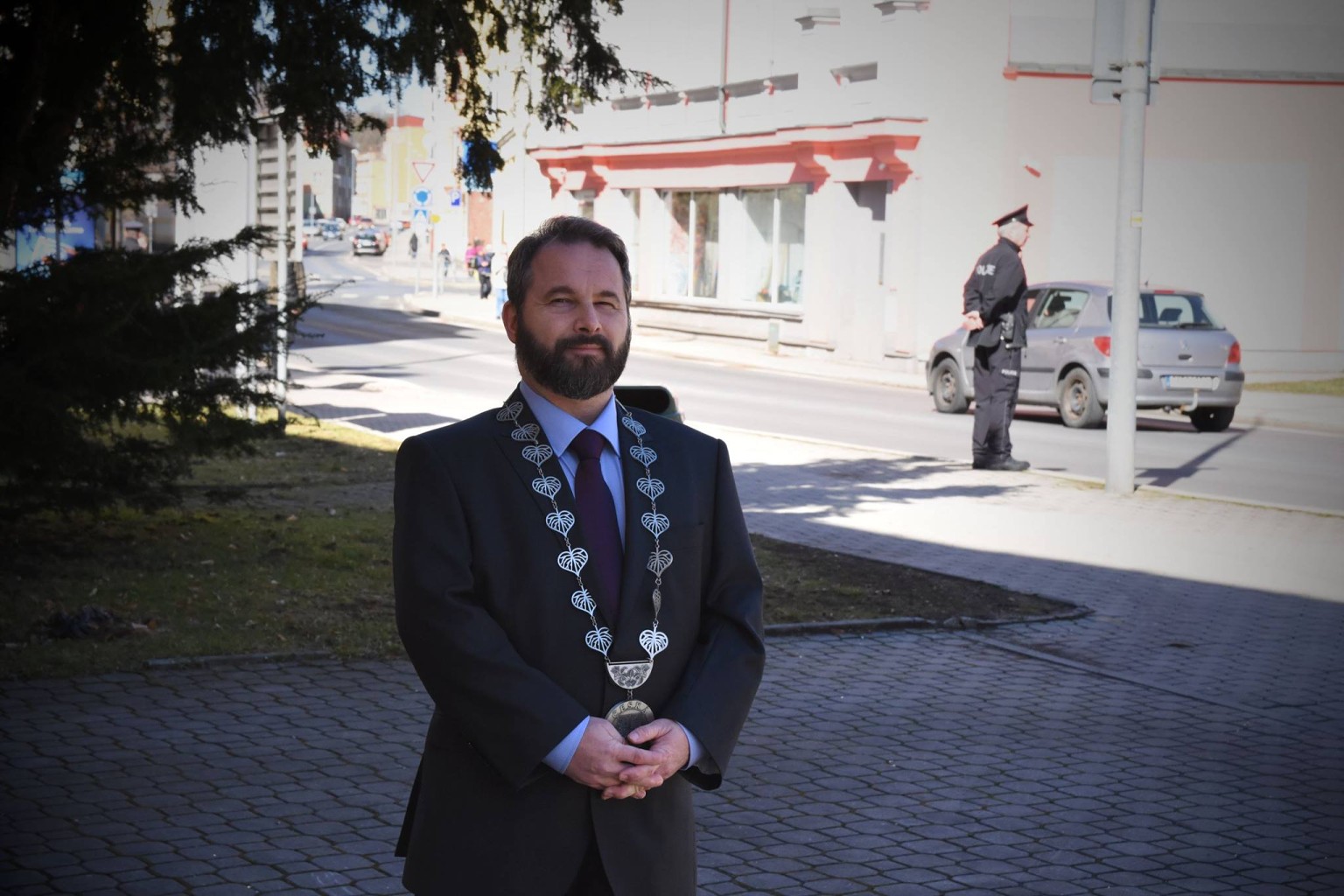 Návstěva Kraslic prezidentem Milošem Zemanem