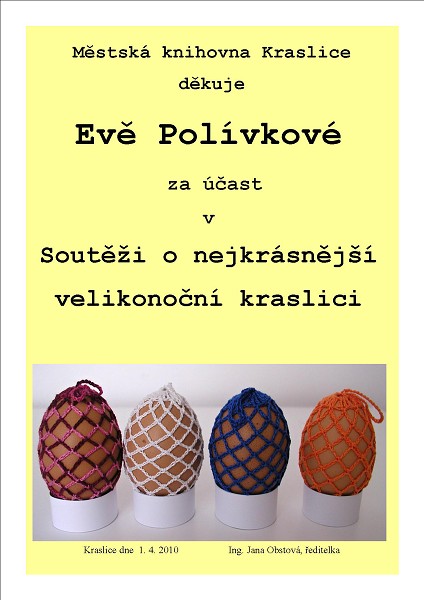 Městská knihovna Kraslice - Výstava výrobků přihlášených 