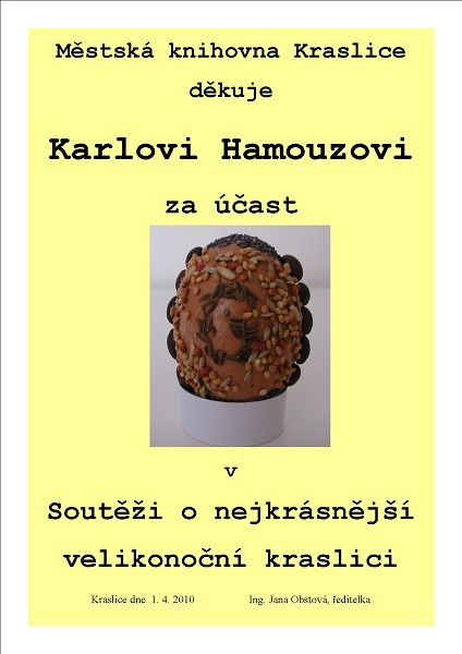 Městská knihovna Kraslice - Výstava výrobků přihlášených 