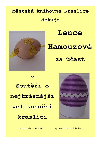 Městská knihovna Kraslice - Výstava výrobků přihlášených 