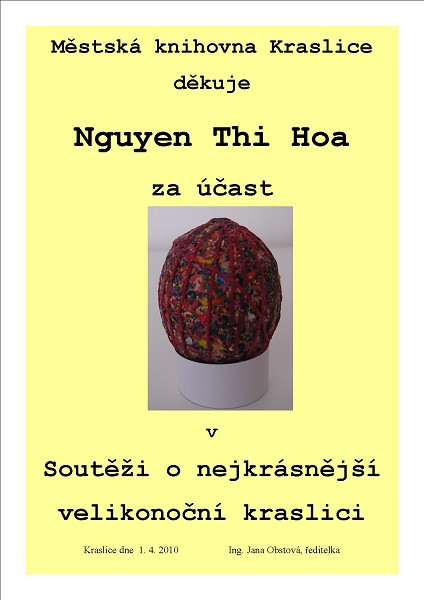 Městská knihovna Kraslice - Výstava výrobků přihlášených 