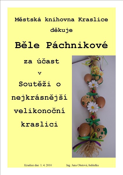 Městská knihovna Kraslice - Výstava výrobků přihlášených 