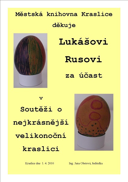 Městská knihovna Kraslice - Výstava výrobků přihlášených 