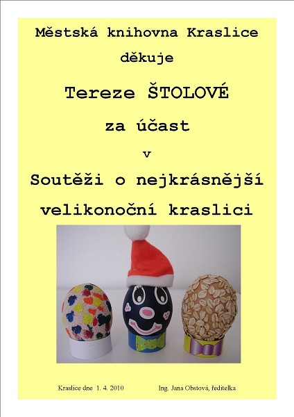 Městská knihovna Kraslice - Výstava výrobků přihlášených 