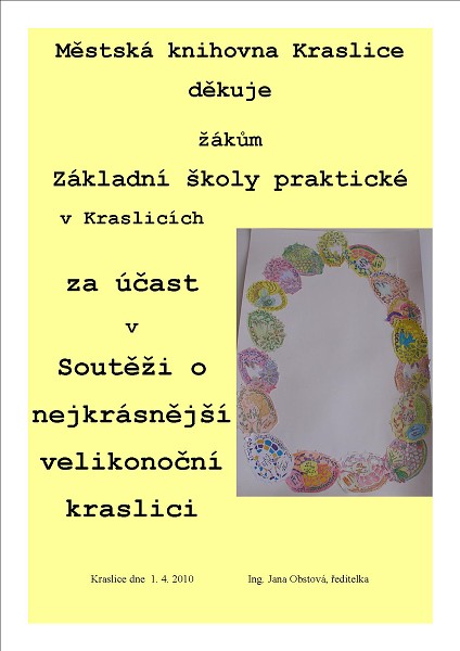 Městská knihovna Kraslice - Výstava výrobků přihlášených 