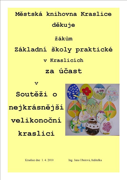 Městská knihovna Kraslice - Výstava výrobků přihlášených 