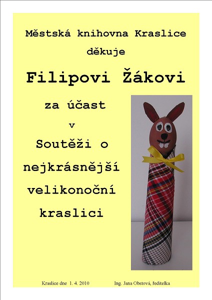 Městská knihovna Kraslice - Výstava výrobků přihlášených 