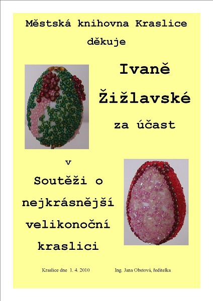 Městská knihovna Kraslice - Výstava výrobků přihlášených 