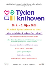 30. Týden knihoven 2026 - harmonogram